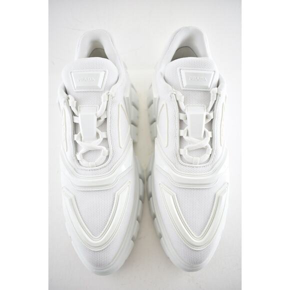 Prada Monolith Evolution Thunder Lug Sole White Platform Flat Low Sneaker 38.5 - Picture 7 of 12